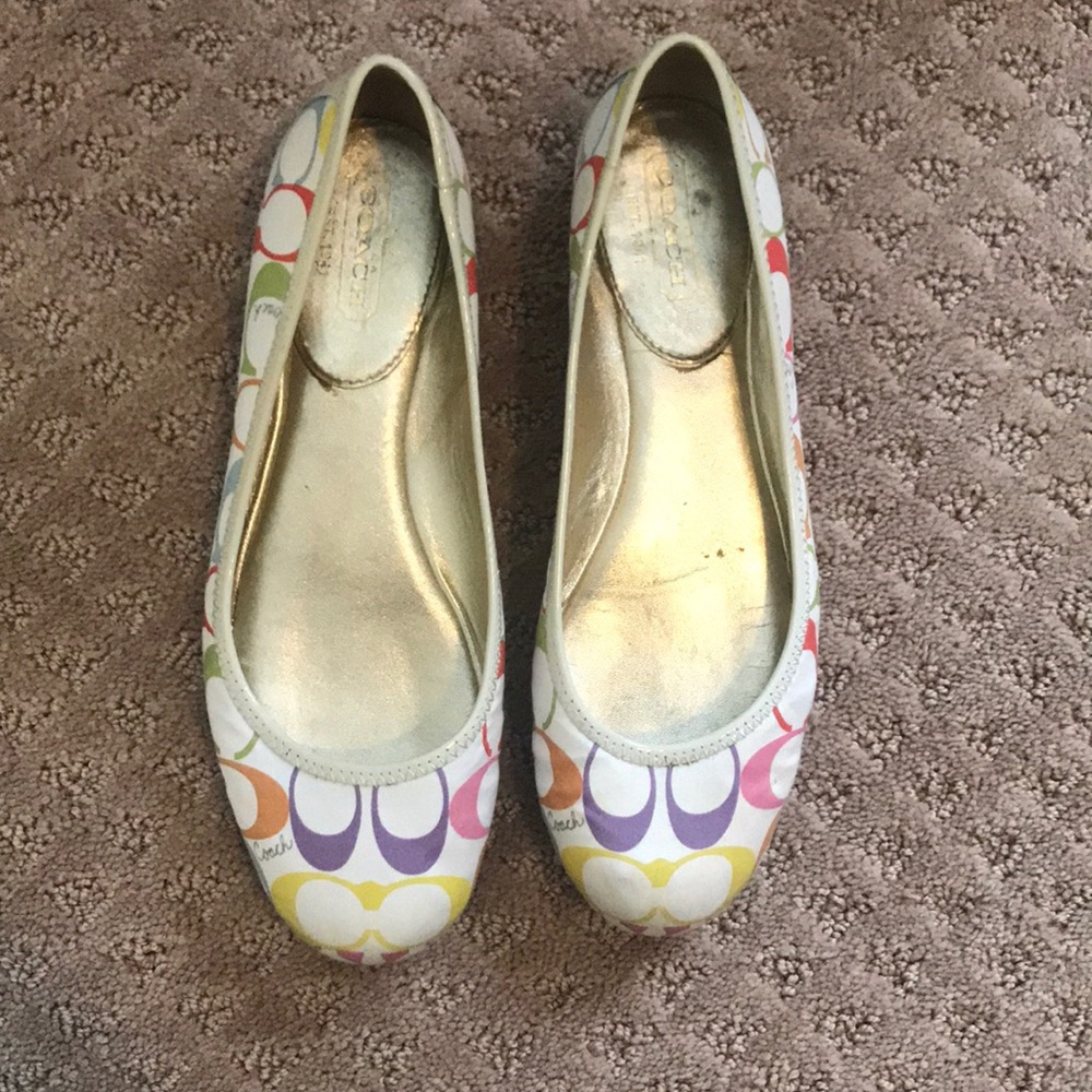 Coach white shoes